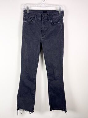 Mother Women's The Inside Crop Step Fray Not Guilty Size 28 Neutral Jeans